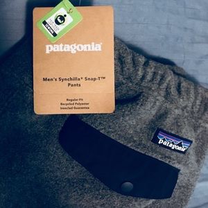 Grey Patagonia Synchilla Pants, Med.